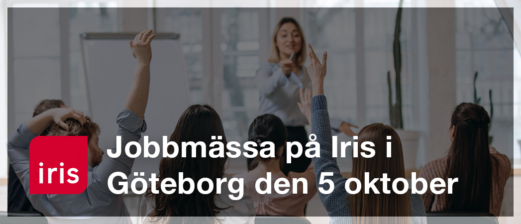 Iris Jobbmässa torsdag den 5 oktober 2023, kl.12.00-14.00 i Göteborg