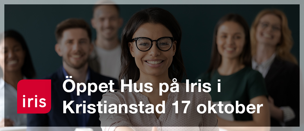 Iris Öppet Hus tisdag den 24 oktober 2023, kl.10.00-13.00 i Kristianstad